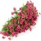 12 Bundles UV Resistant Artificial Outdoor Flowers for Garden Patio, Realistic Fake Spring Flowers No Fade, Zero Maintenance Faux Plants for Outside Decor for Porch & Window Box-Fuchsia